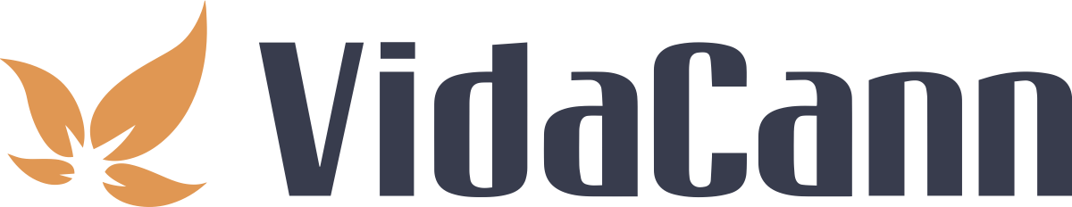 VidaCann logo with the orange palm icon, the Florida-grown MMTC headquartered in Jacksonville