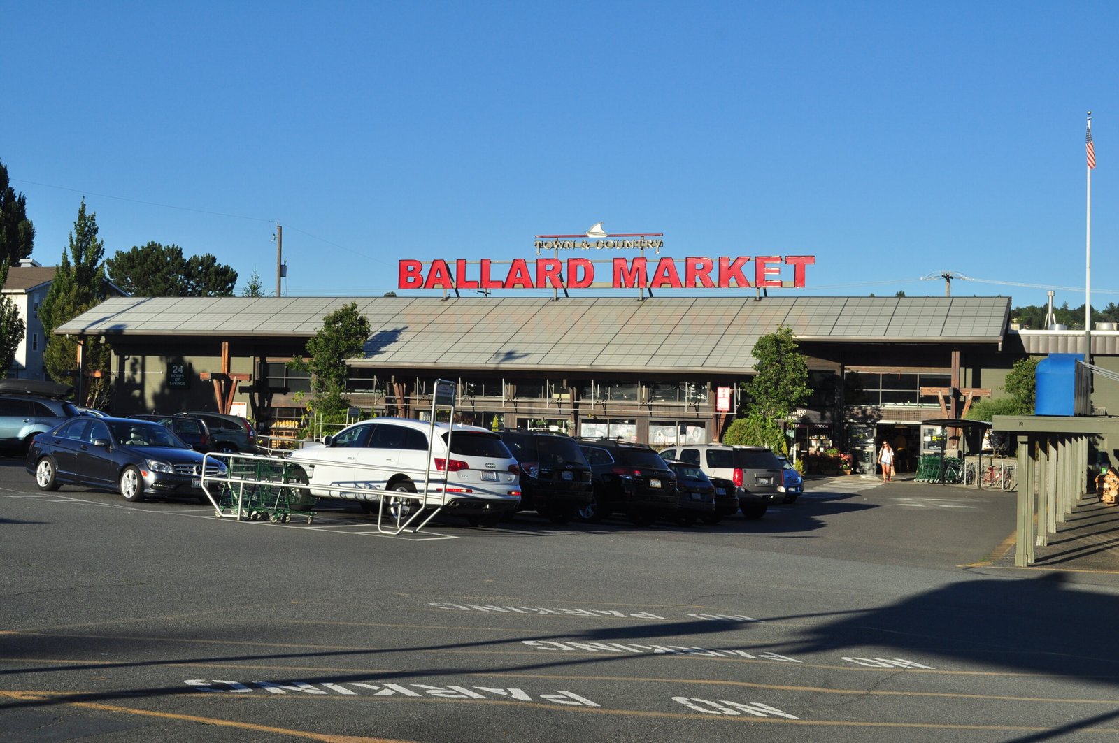 Ballard Market neighborhood street scene in Ballard Seattle Washington