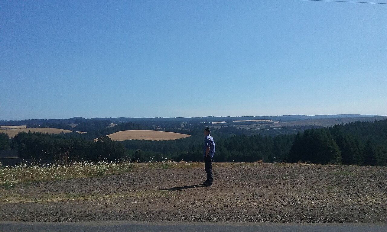 Mid-Willamette Valley farmland near Salem Oregon